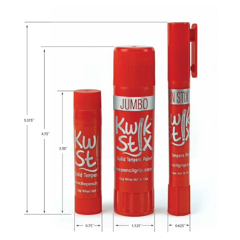 Kwik Stix Solid Tempera Paint Sticks, Set of 6 metallic Colors