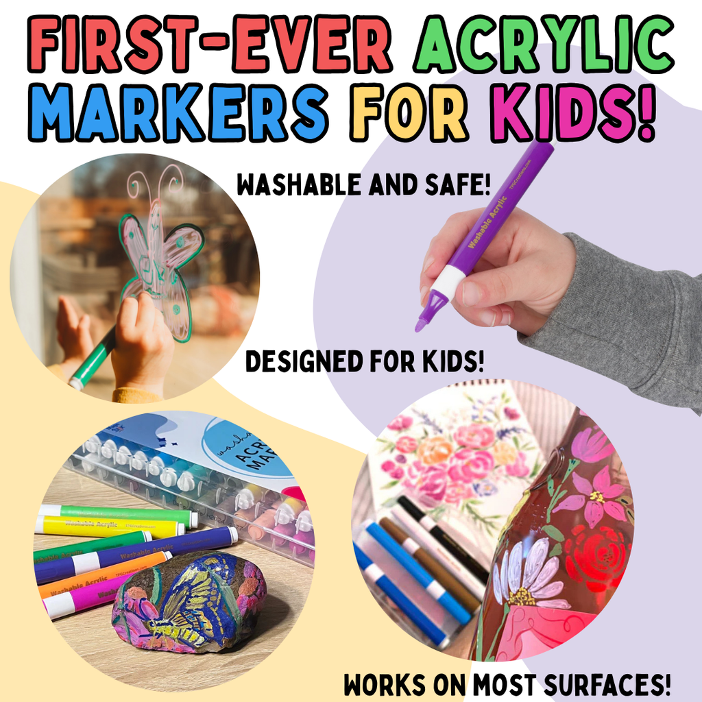 Why Our Washable Acrylic Markers for Kids are a Game-Changer