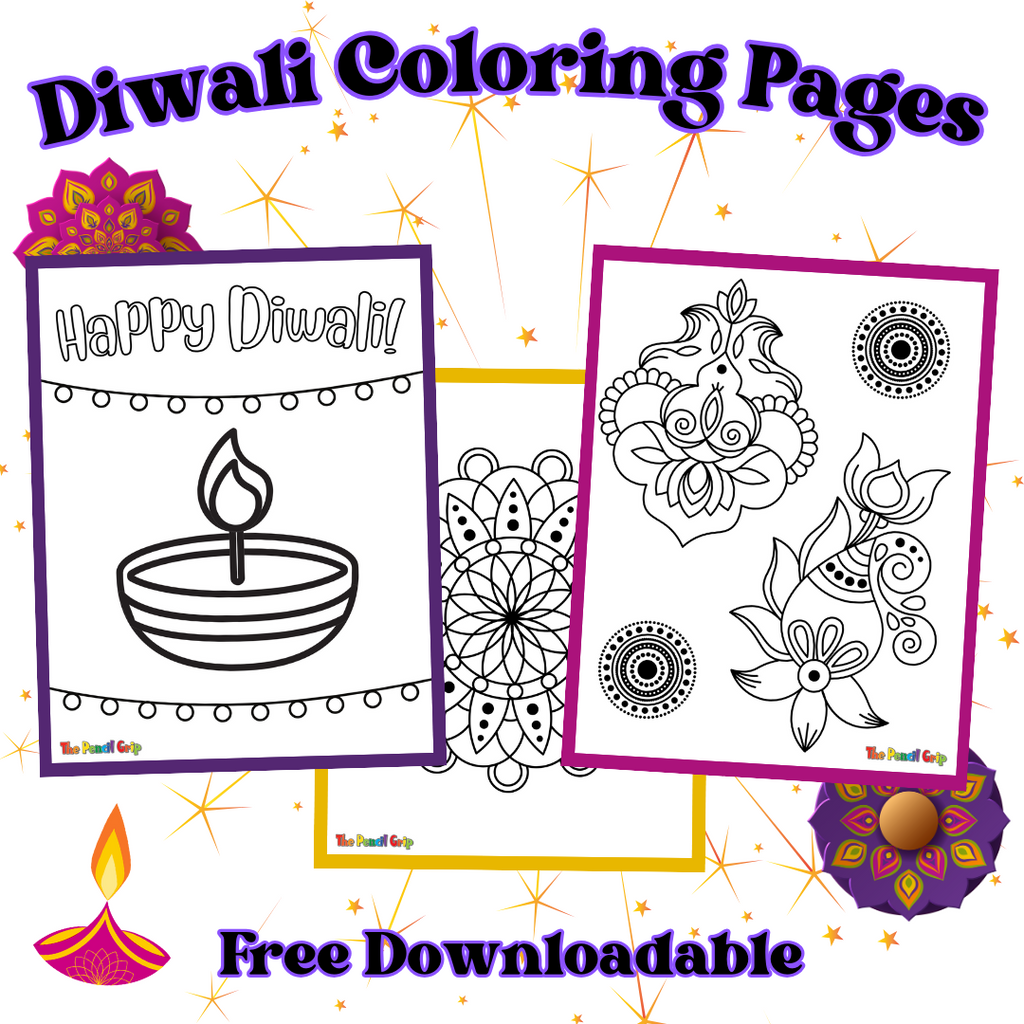 Happy Diwali! Free Downloadable Coloring Pages