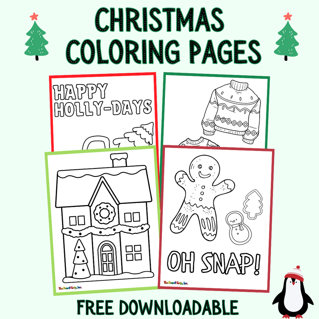 Festive Christmas Coloring Pages for Kids! - Free Downloadable