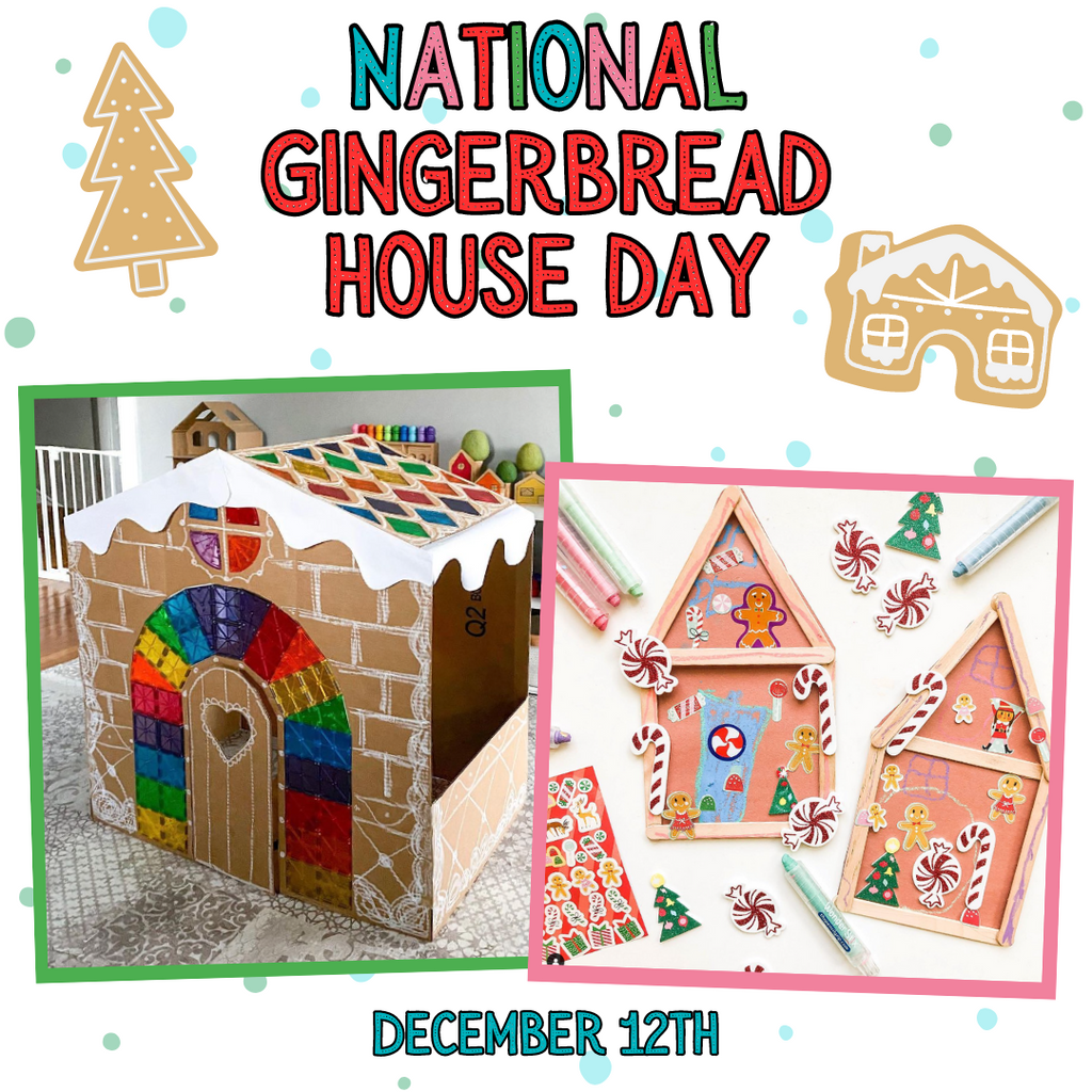 National Gingerbread House Day 12/12- DIY Gingerbread Houses with Kwik Stix!