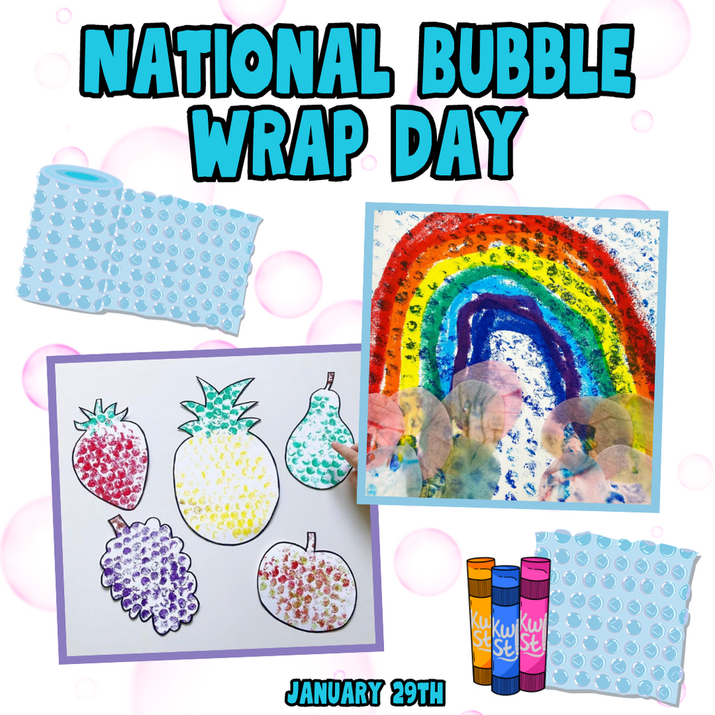 Craft with Bubble Wrap on National Bubble Wrap Day!