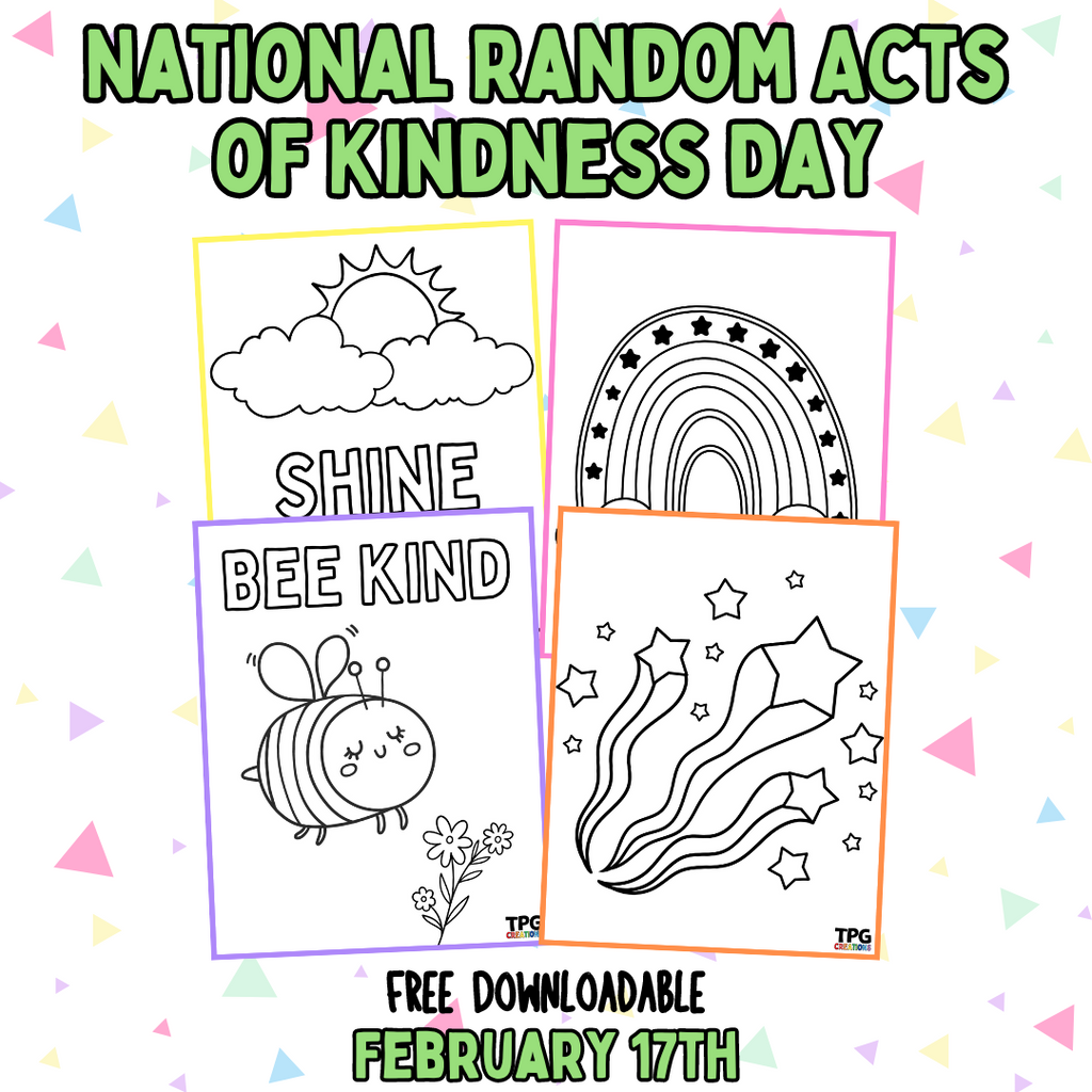 Celebrate Random Acts of Kindness with These Fun Coloring Pages!