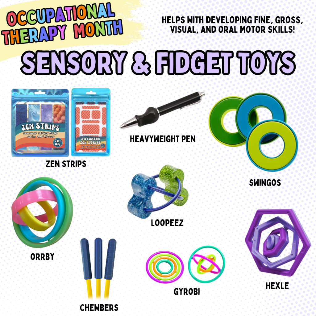 The Best Fidgets and Sensory Toys for Occupational Therapy Month – TPG Creations/The Pencil Grip ...