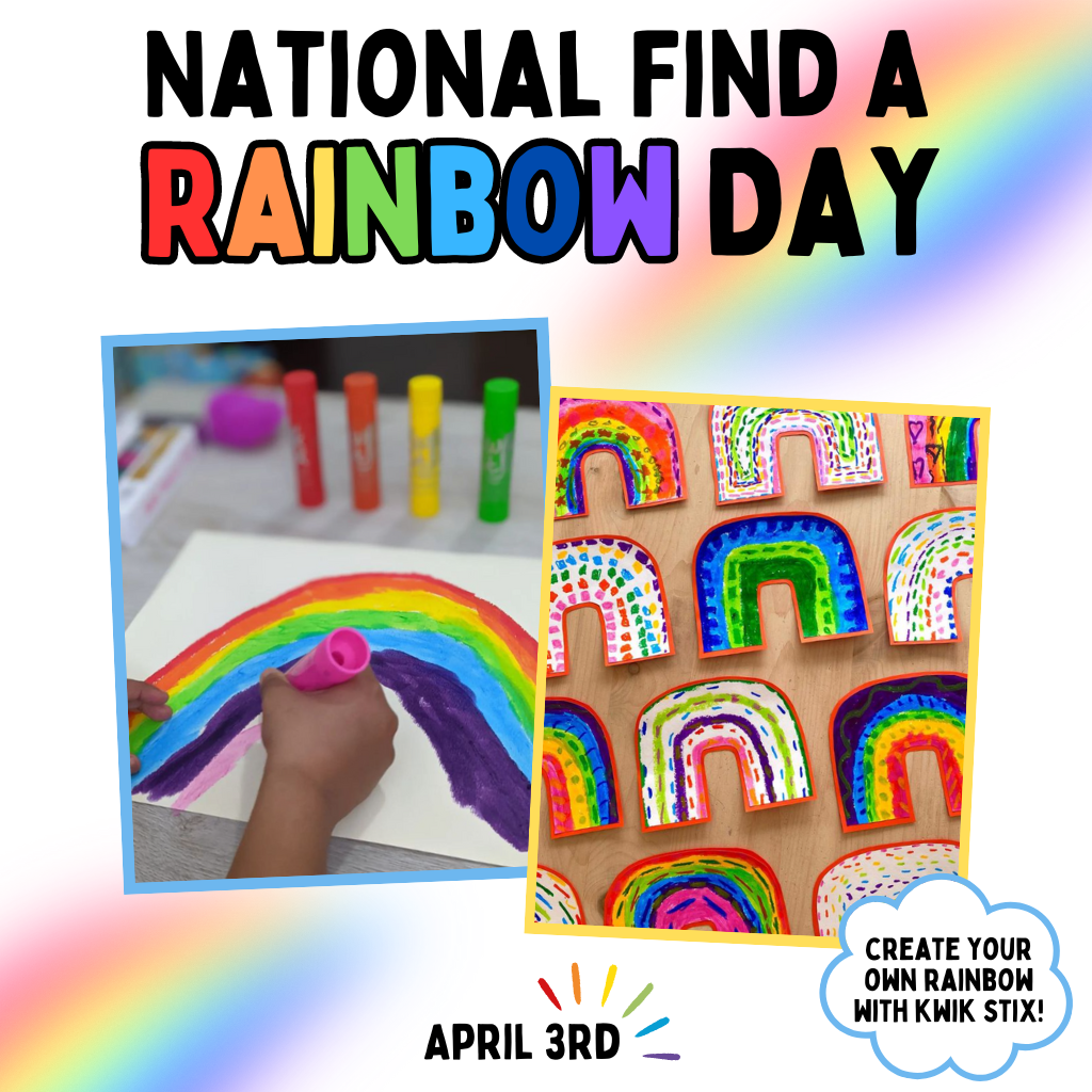 National Find a Rainbow Day on April 3rd!