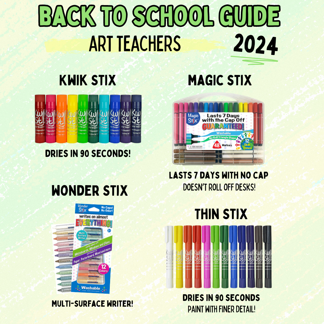 Back to School Art Supplies Guide for Elementary Art Teachers TPG