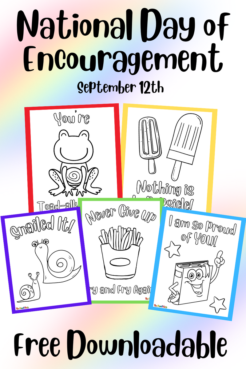 National Day of Encouragement- Free Downloadable Coloring Cards – TPG ...
