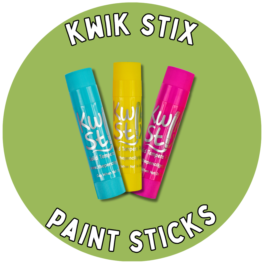 orange circle with kwik stix in white text and 3 kwik stix in image