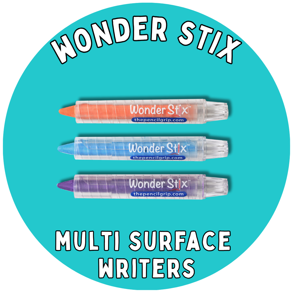 yellow circle with wonder stix in white text and 3 wonder stix in image