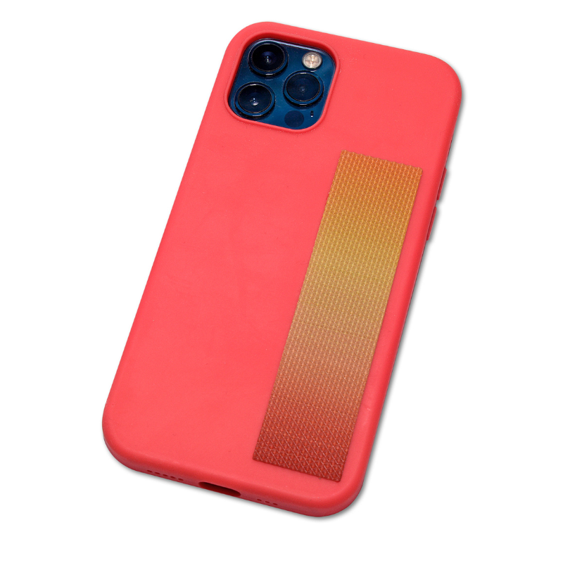 zen strip on pink phone case