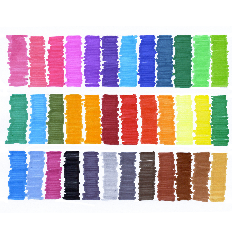 36 pack magic stix markers swatches