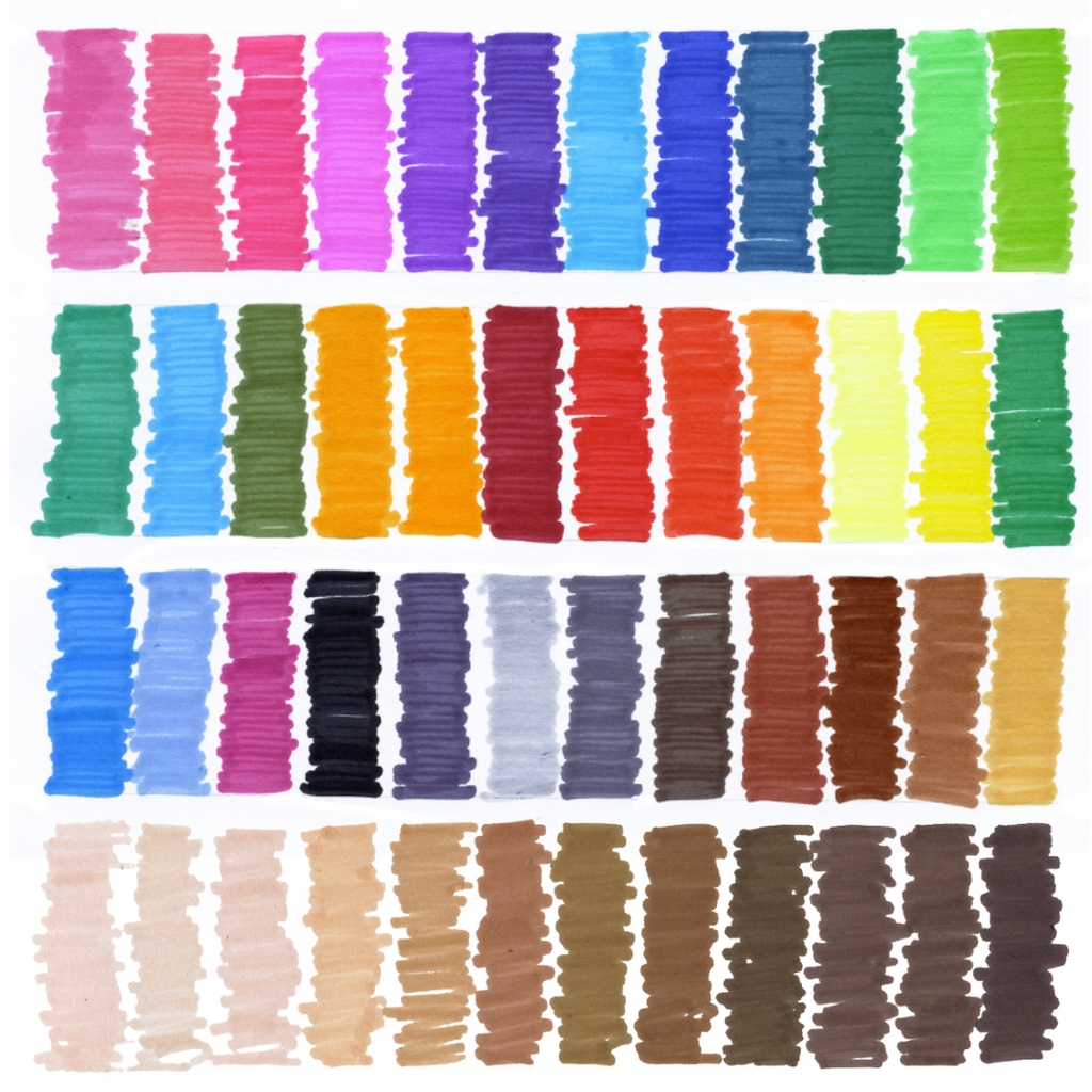 magic stix markers 48 pack swatches