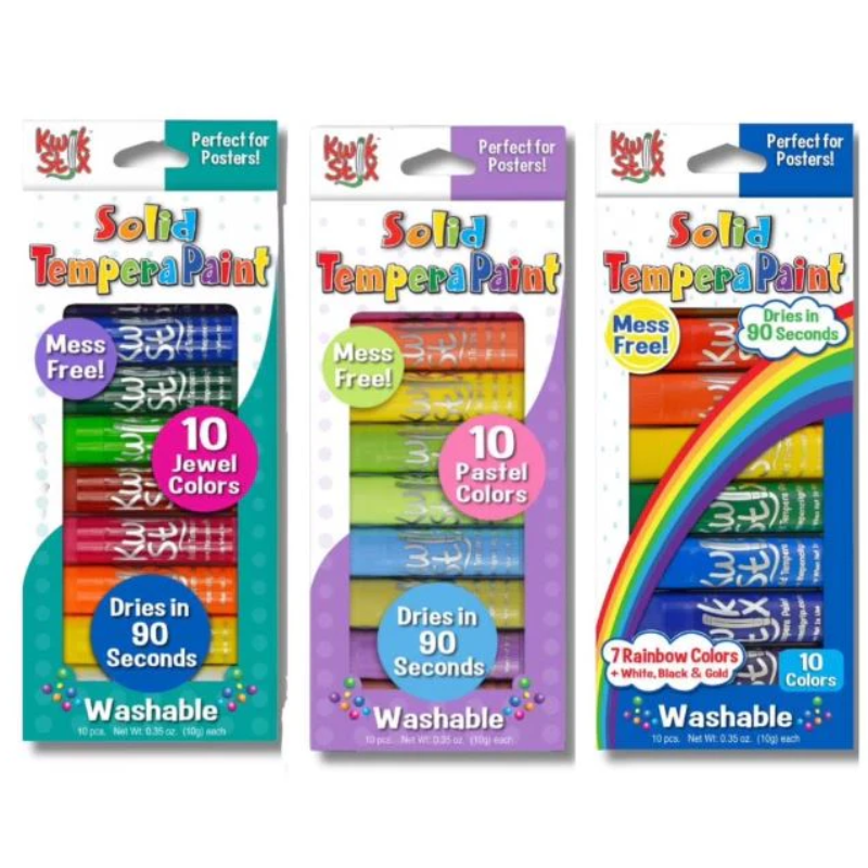 Kwik Stix Paint Sticks Bundle, 30 Count (3 Packs of 10), Jewel, Pastel ...