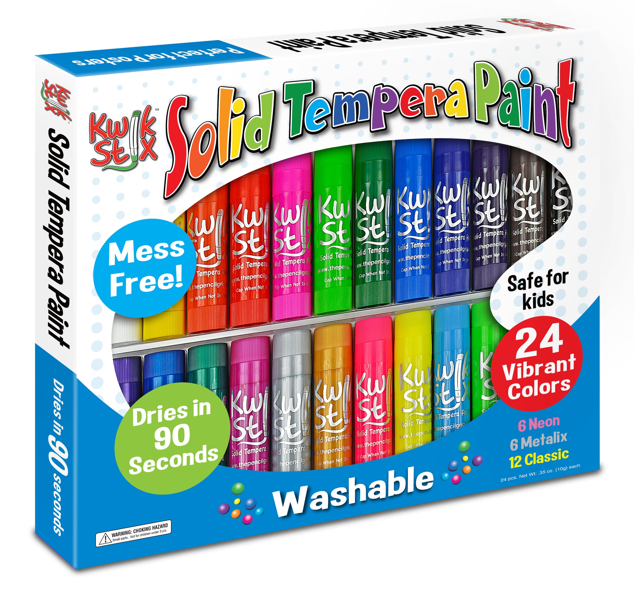 Kwik Stix Solid Tempera Paint Sticks, 24 pack – TPG Creations/The