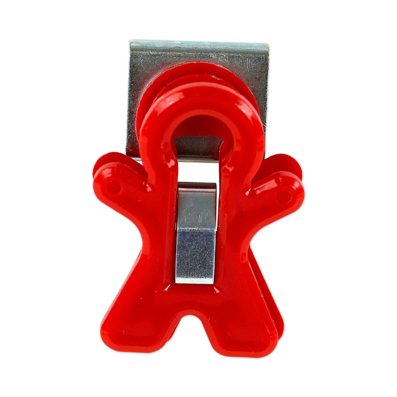 red magnet man magnetic clip