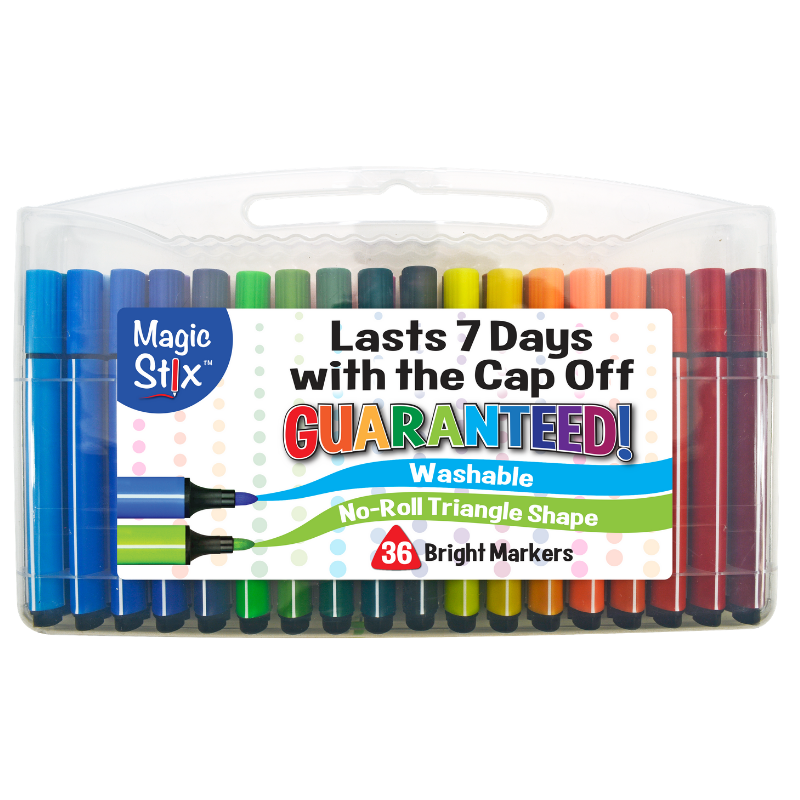 Triangular Magic Stix Markers, 36 Pack, Last 7 Days NO Cap! – TPG