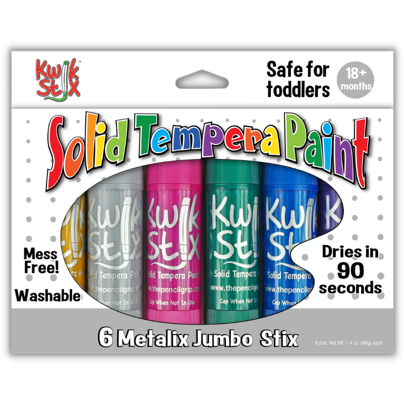 metallic jumbo solid tempera paint sticks perfect for kids