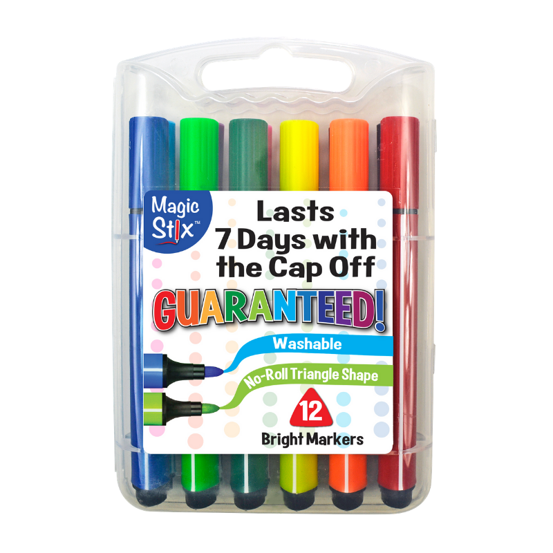 Triangular Magic Stix Markers, 12 Pack, Last 7 Days NO Cap! – TPG