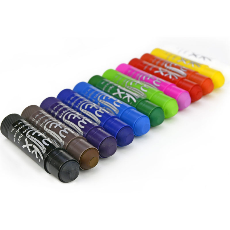 Kwik Stix Solid Tempera Paint Sticks, Set of 12 Classic Colors, crafts for kids